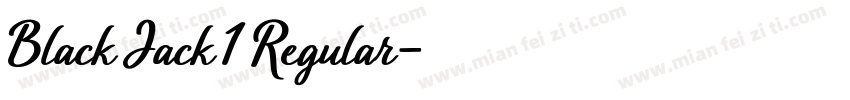 Black Jack 1 Regular字体转换